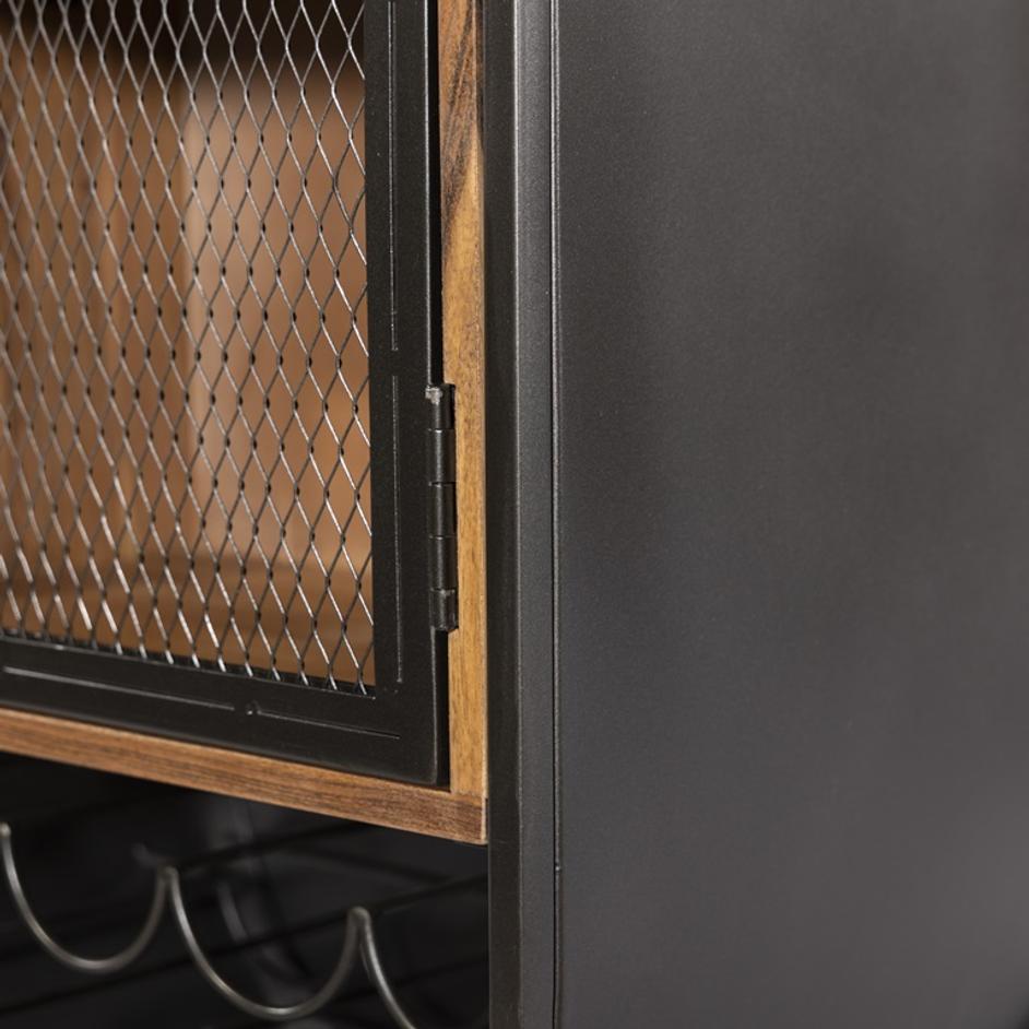 Roswell 23" Width Iron and Mango Wood Bar Counter by Home Trends & Design