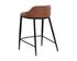 ASTRA COUNTER STOOL - BLACK - CINNAMON BROWN by Sunpan