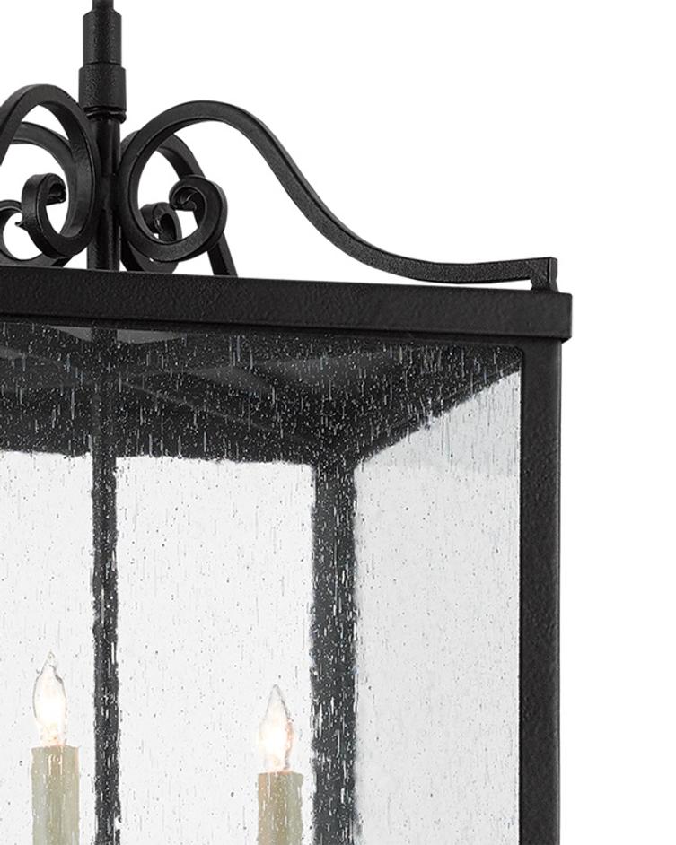 Giatti Large Outdoor Lantern In Midnight by Currey & Company
