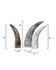  Variegated Horn Decorative Objects, Set of 3 by Jamie Young
