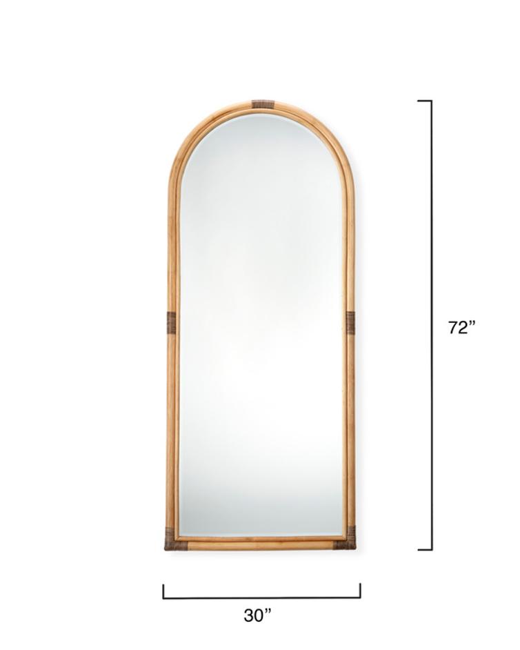  Saltwater Arch Floor Mirror, Natural by Jamie Young