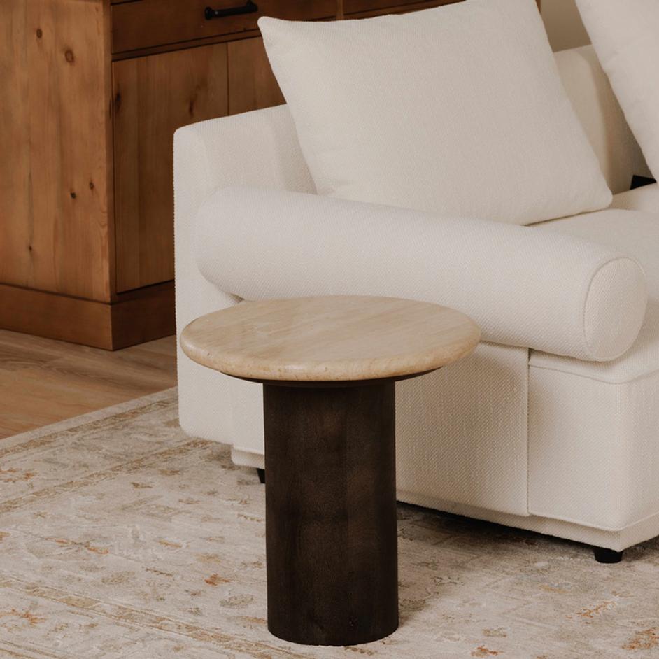 Landon Accent Table Beige Travertine by Moes Home
