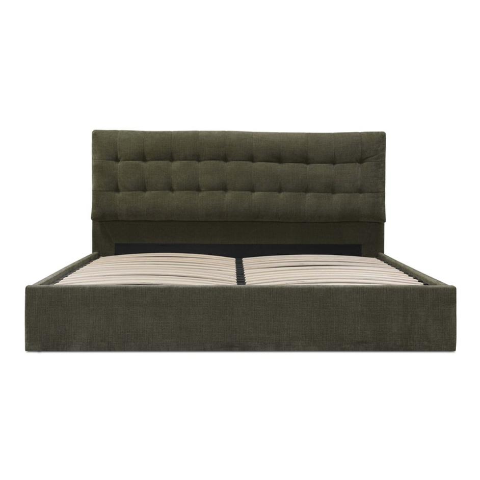 Sebastion Queen Storage Bed Green by Moes Home