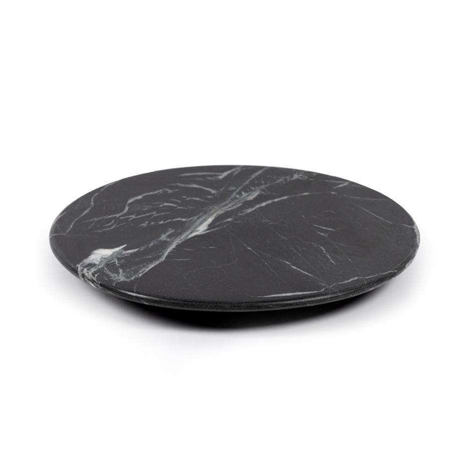 Marble Lazy Susan - Dark Kettle Black by Four Hands