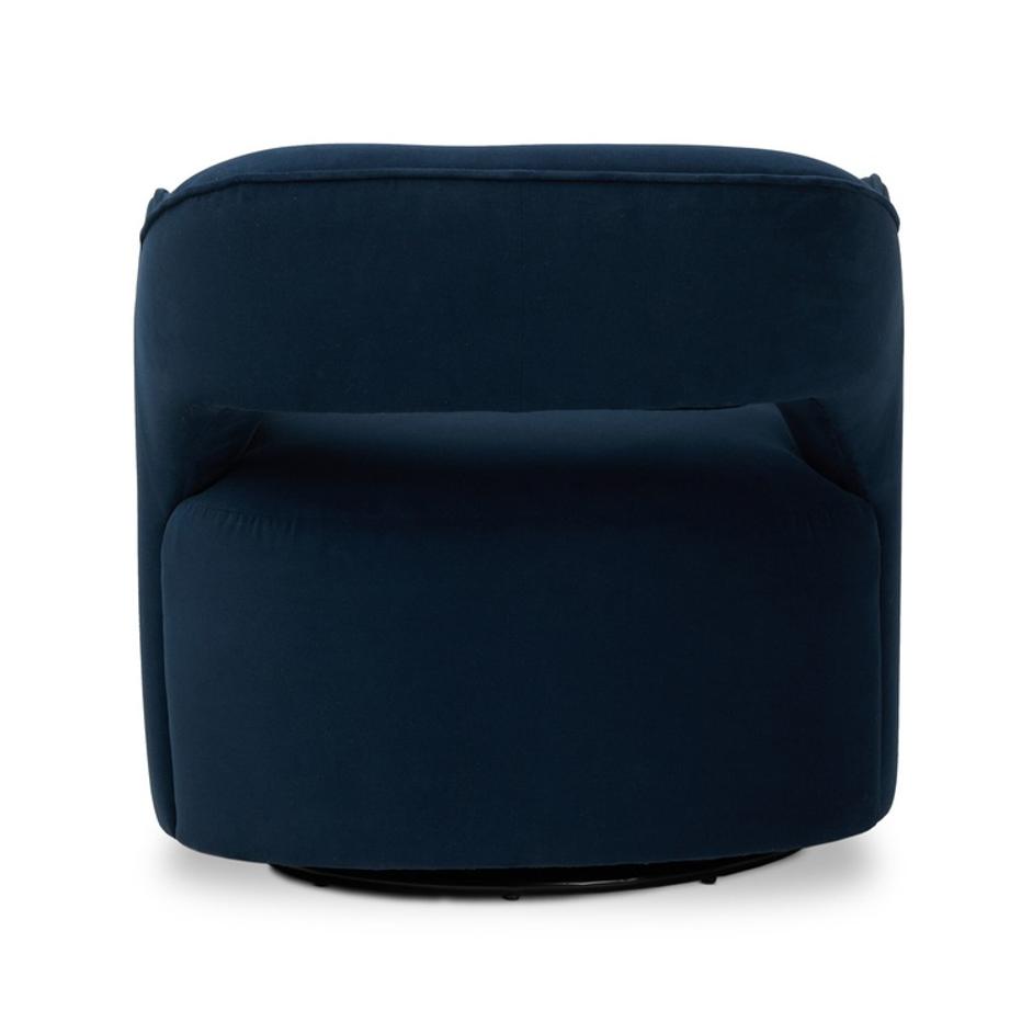 Blythe Swivel Chair - Crypton Henry Navy by Four Hands