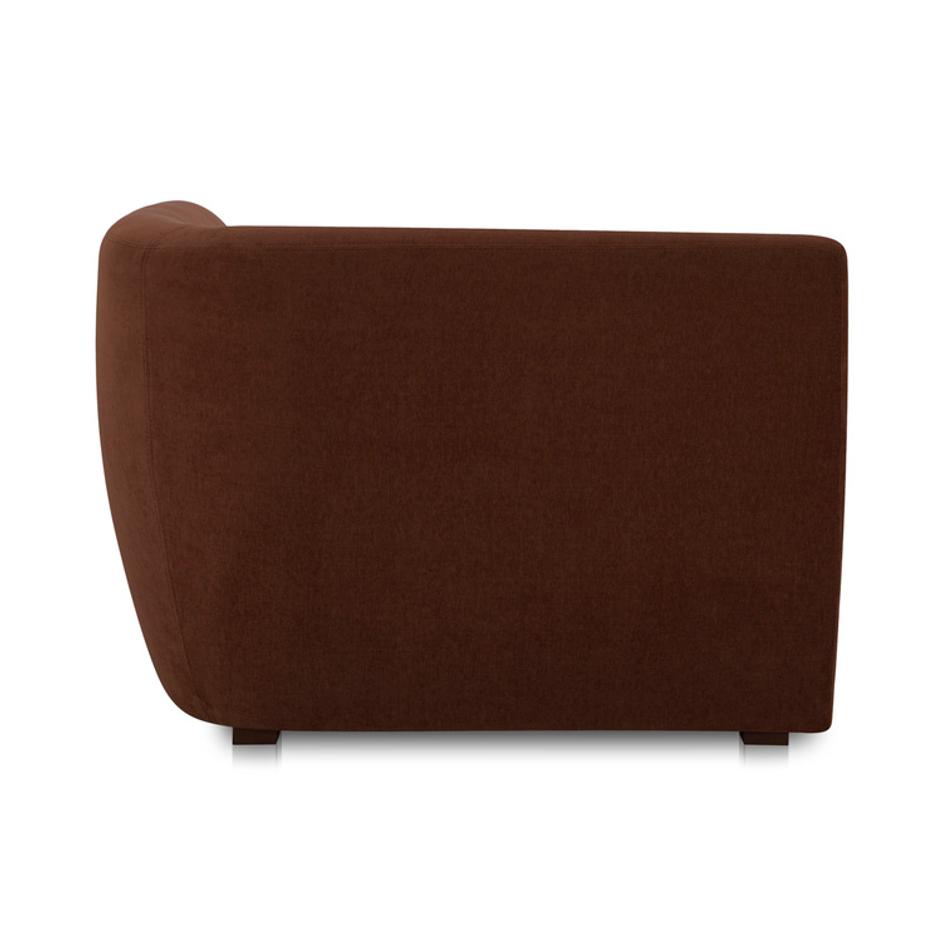 Amelia Corner Chair Chestnut by Moes Home