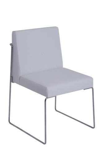 astoria chair in white leather by Nuans Design