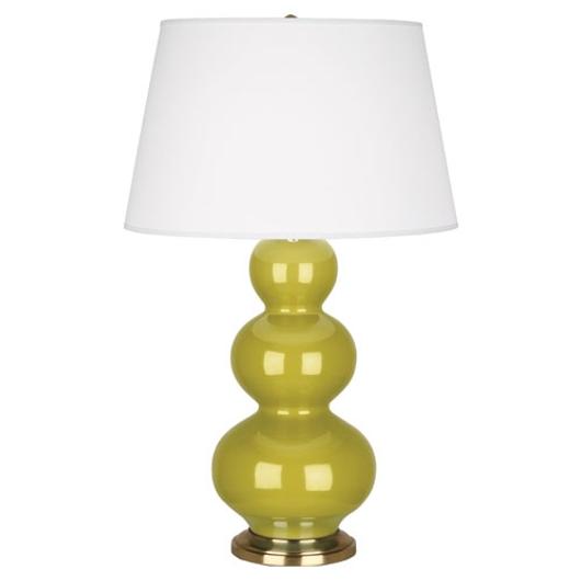 Citron Triple Gourd Table Lamp by Robert Abbey