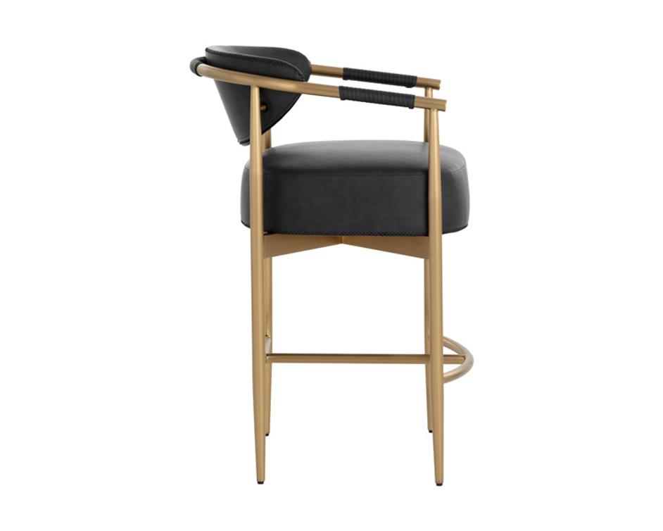 HELOISE COUNTER STOOL - BRAVO BLACK by Sunpan