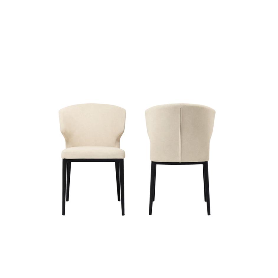 Delaney Dining Chair Warm Beige-Set of Two by Moes Home