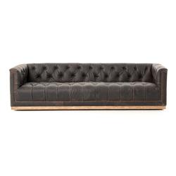 MAXX 95" SOFA IN DESTROYED BLACK by FOUR HANDS