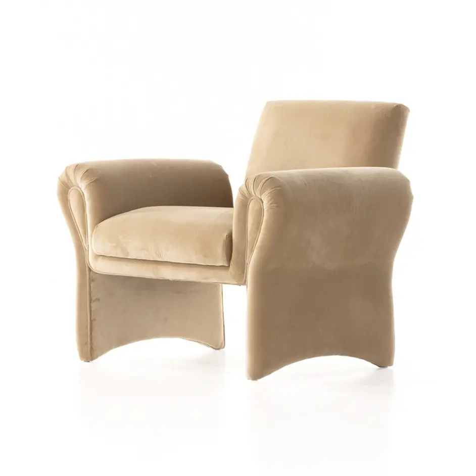 Raya Chair In Surrey Camel by FOUR HANDS