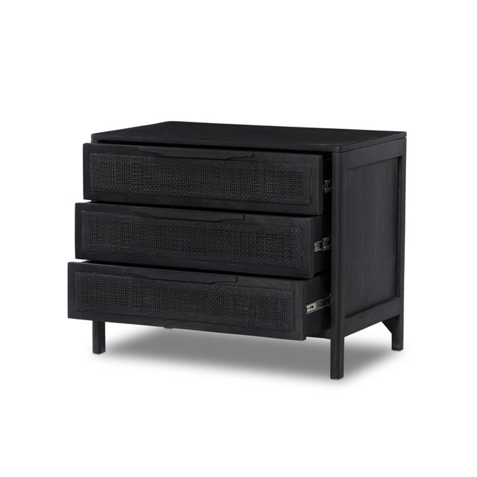 Sydney Large Nightstand - Black Wash by Four Hands