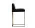 Dean Barstool - Antique Brass - Cantina Black by Sunpan