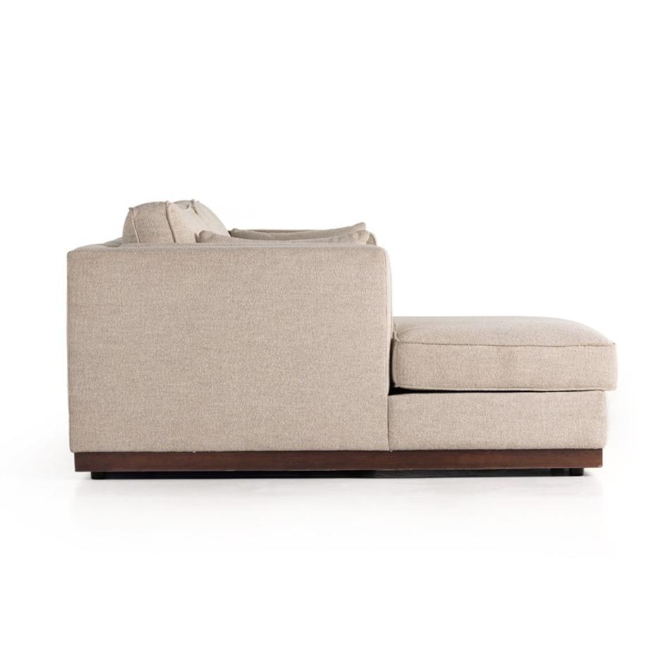 Lawrence 2-Piece Sectional W/ Chaise - Nova Taupe by Four Hands