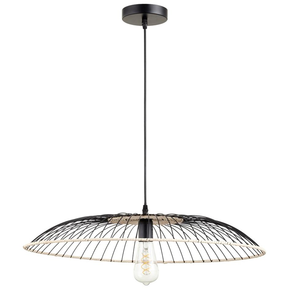 Parasol Pendant in Matte Black by Cyan Design