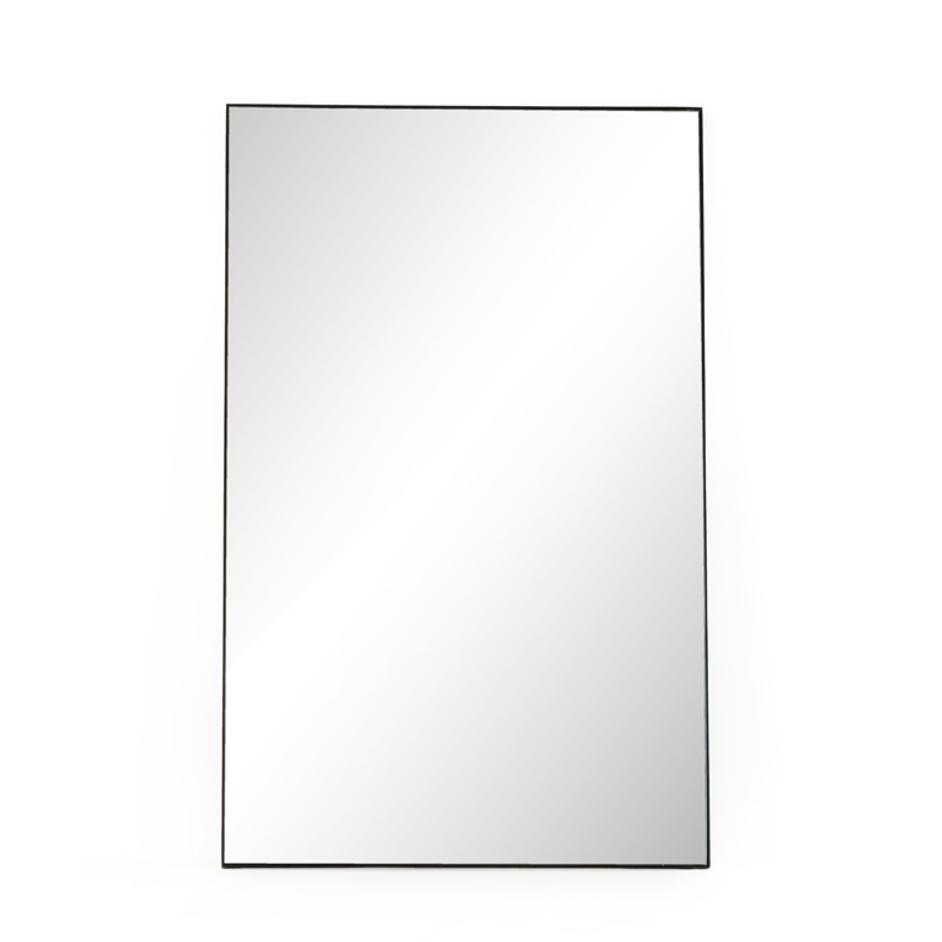 Georgina Rectangle Floor Mirror In Mtt Blk by FOUR HANDS