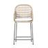 Bandera Outdoor Stool W/Cshn In Wht In Counter by FOUR HANDS