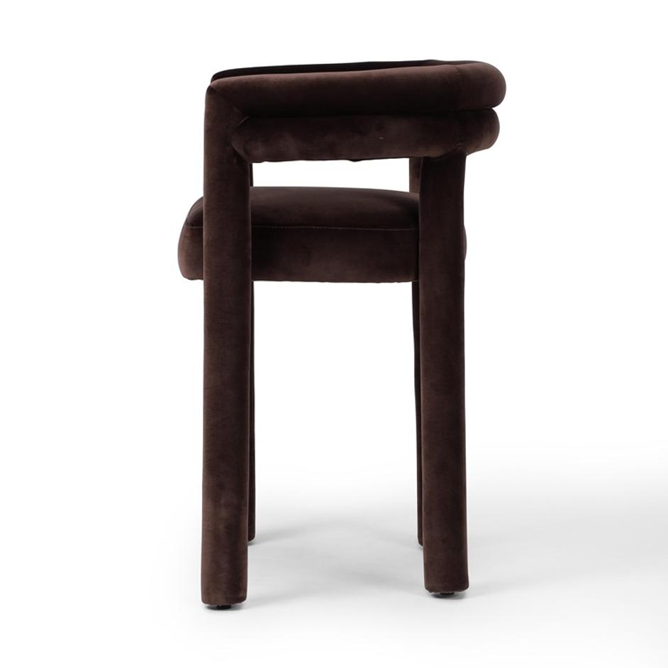 Tacova Counter Stool In Surrey Cocoa by FOUR HANDS