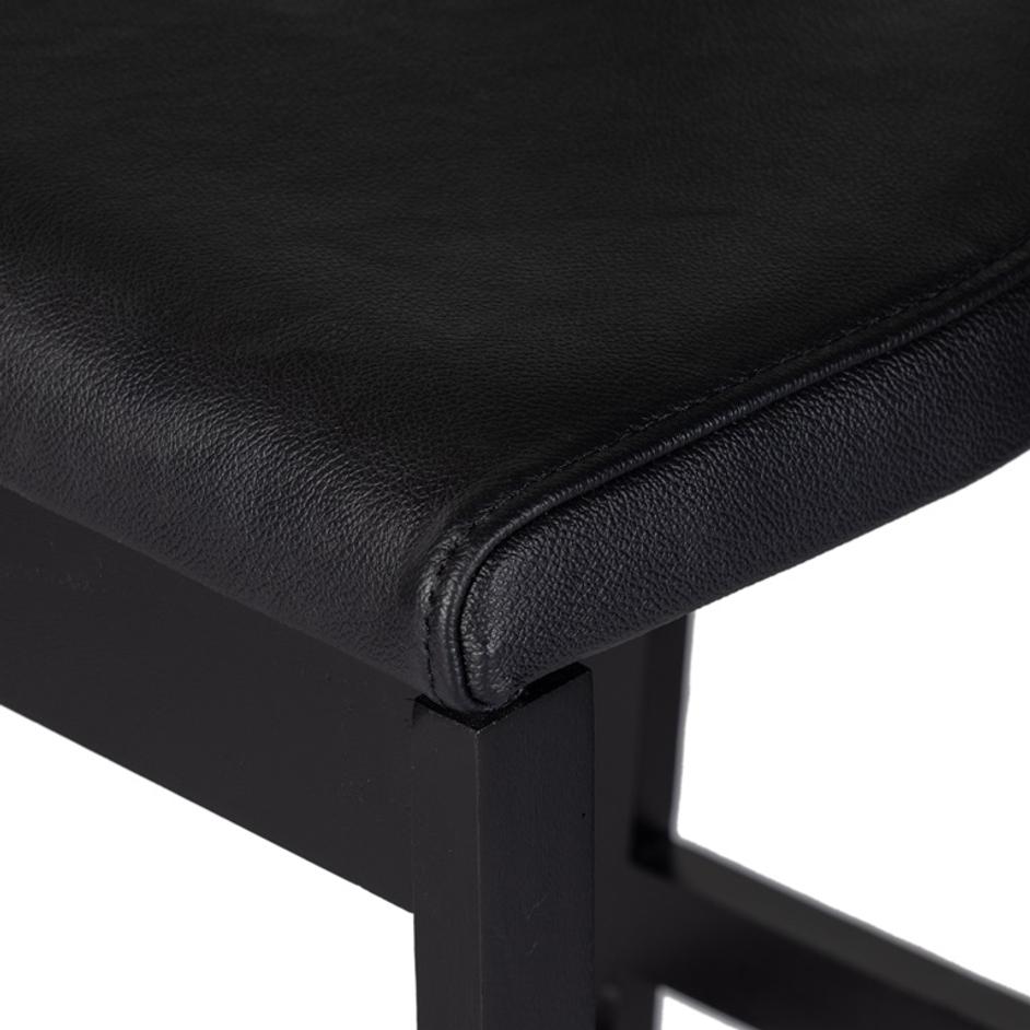 Tex Stool In Black Rosa Morada by FOUR HANDS