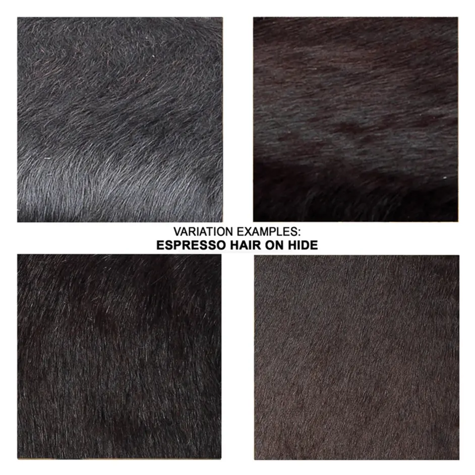 Espresso Hair on Hide Ottoman, Large by Jamie Young