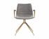 Andres Swivel Dining Armchair - Belfast Koala Grey by Sunpan
