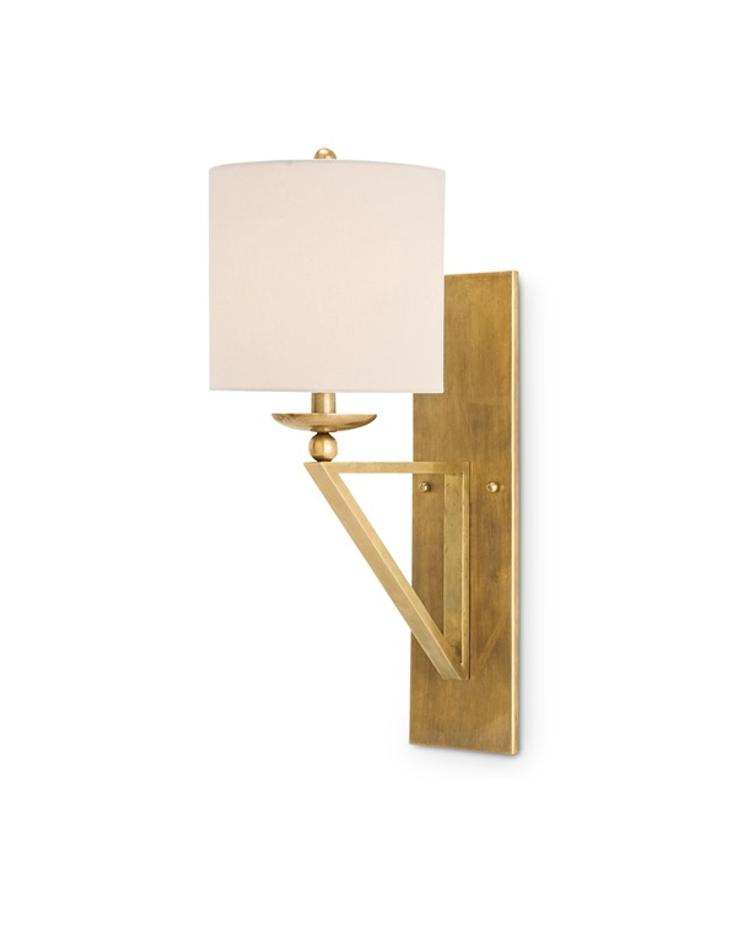 Anthology Wall Sconce In Vintage Brass by Currey & Company