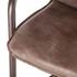 Portofino Distressed Jet Brown Leather Counter Chair by Home Trends & Design