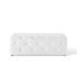 Carole 48" Tufted Button Entryway Faux Leather Bench In White by Modway Furniture