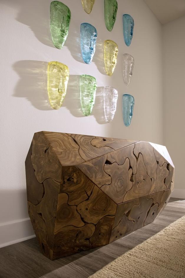 Prism Console Table, Natural by Phillips Collection