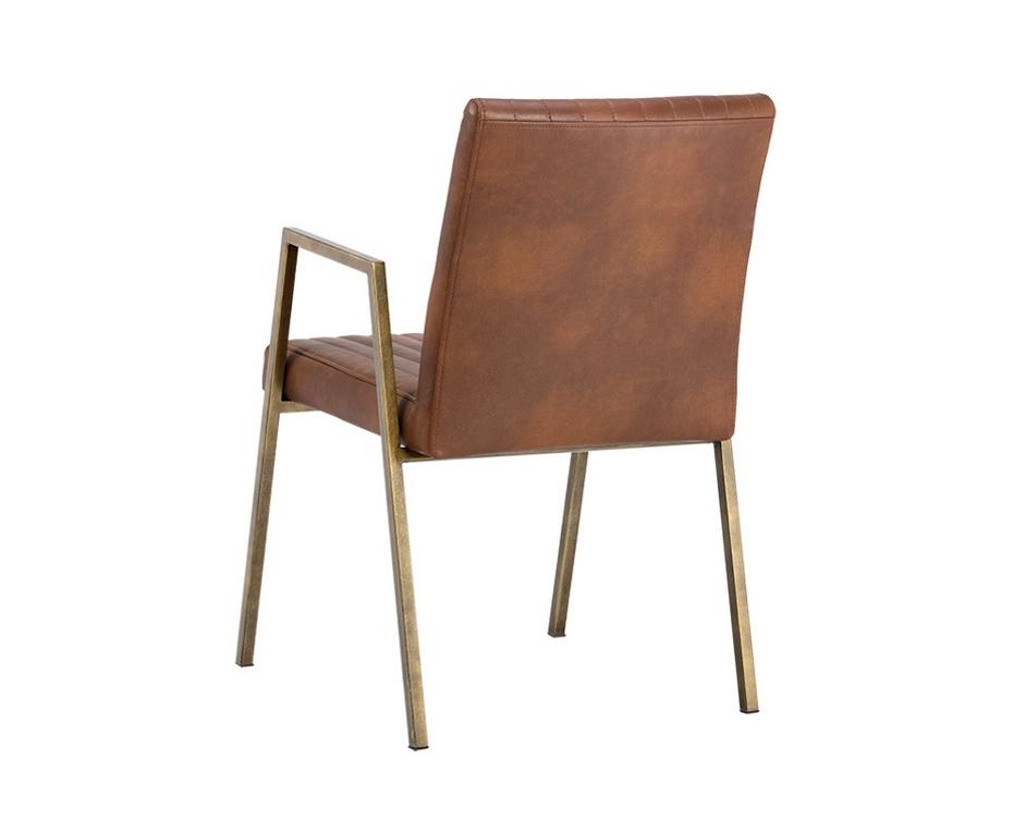 Homer Dining Armchair - Bravo Cognac by Sunpan
