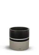 Cylinder Pot in Black Matte Finish 15" Height by lePresent