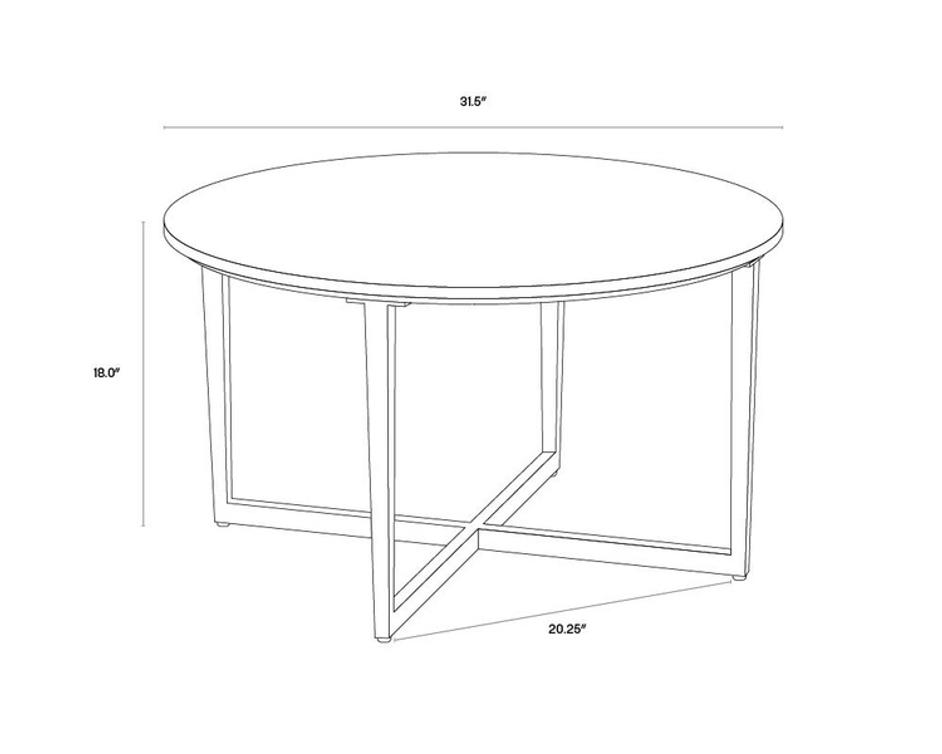 NAYELI COFFEE TABLE by Sunpan