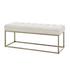 Darius Fabric Bench In Opus Cream by New Pacific Direct