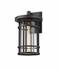 Jordan 1 Light Outdoor Wall Sconce in Black Finish by Z-Lite