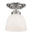 Ashton  1 Light Flush Mount in Brushed Nickel Finish by Z-Lite