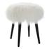 Wooly Sheepskin Accent Stool by Uttermost