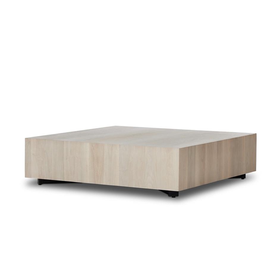 Hudson Large Square Coffee Table - Ashen Walnut by Four Hands