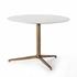 Helen Round Bistro Table In Polished White by FOUR HANDS