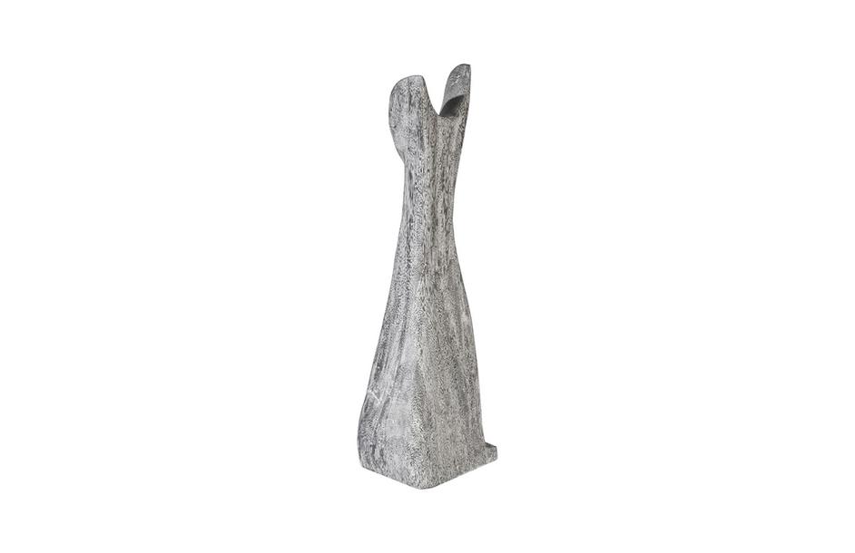 Cat Sculpture, Grey Stone, Small by PHILLIPS COLLECTION