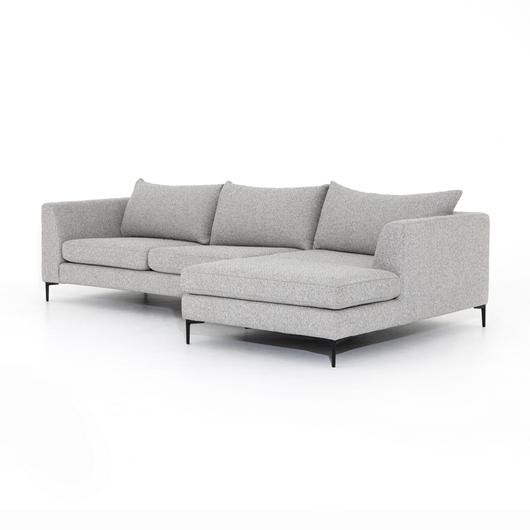 Madeline 2 Pc Sectional Raf Chaise in Lashon Fog by FOUR HANDS