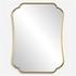 Athena Brushed Brass Mirror by Uttermost