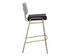 BRINLEY BARSTOOL - GOLD - NIGHTFALL BLACK / CHACHA GREY by Sunpan