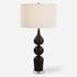 Caviar Black Table Lamp by Uttermost