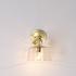 Hudson Glass Wall Sconce, Brass by Jamie Young