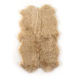 Lalo Lambskin Rug In Beige Lambskin In 3.25X6 by FOUR HANDS