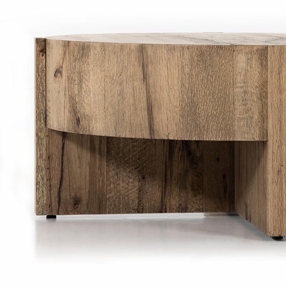 Bingham Coffee Table In Rustic Oak Veneer by FOUR HANDS
