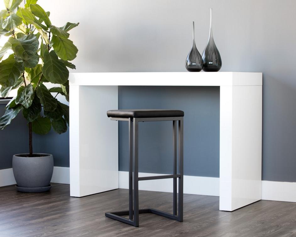 Boone Barstool - Grey - Onyx by Sunpan