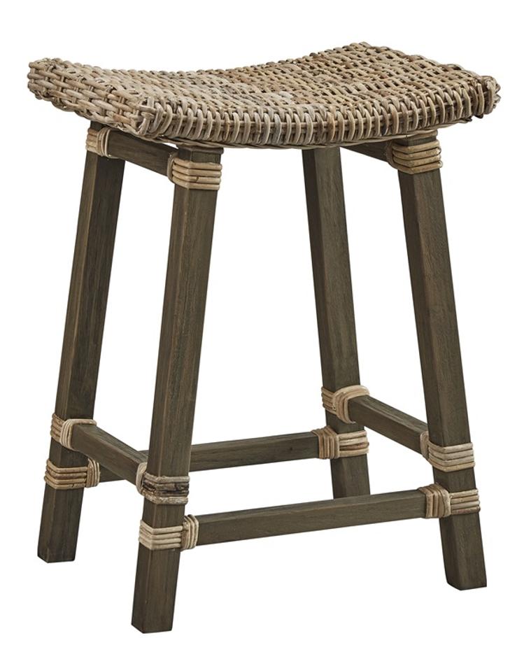 Country Woven Kubu Counter Stool by Furniture Classics