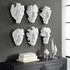Self-Portrait White Mask Wall Decor, Set/6 by Uttermost